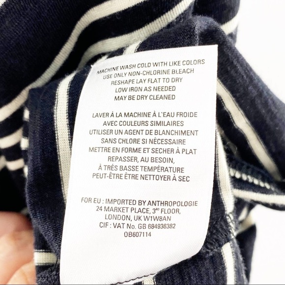 Anthropologie Maeve Moka Striped Dress XS - Picture 9 of 10